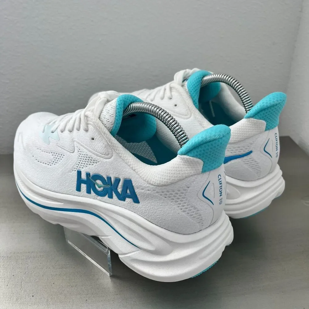 HOKA Clifton 10 Running Shoes | 1162032 VVKY | Men's 9 2E Wide | NEW